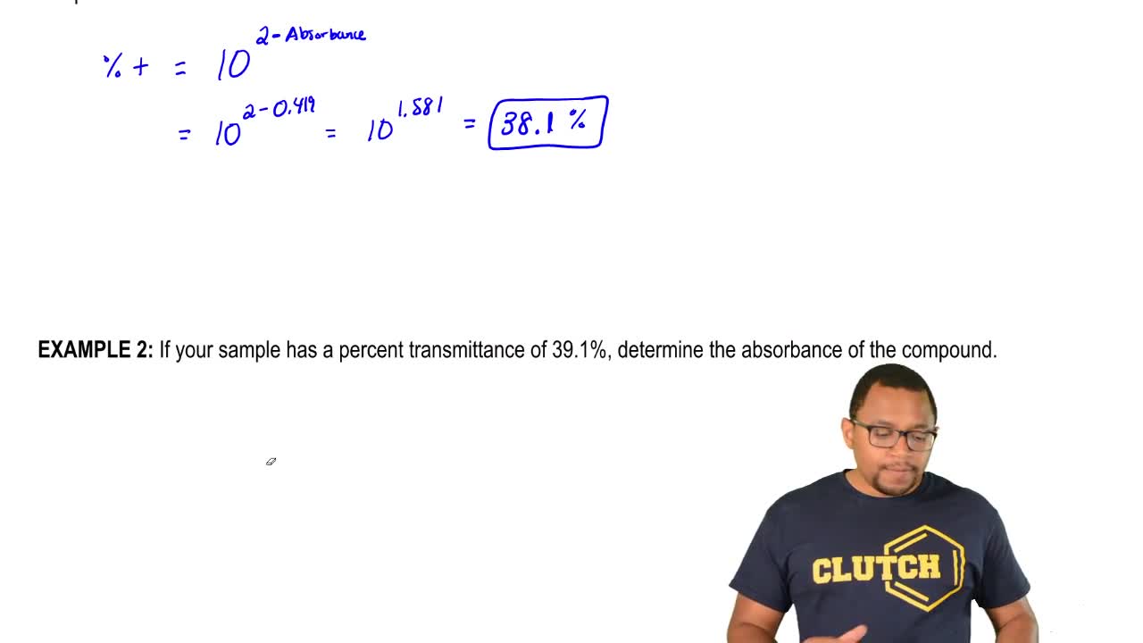 Measuring Absorbance Calculations 1
