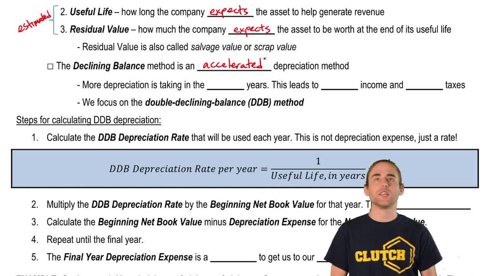 Double Declining Balance (DDB) Depreciation