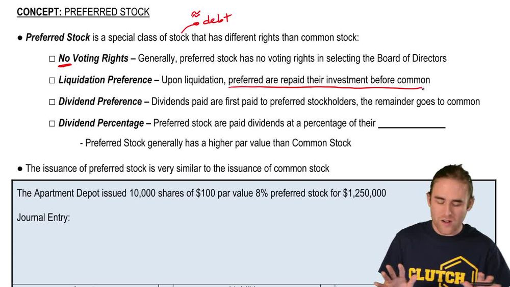 Issuing Preferred Stock