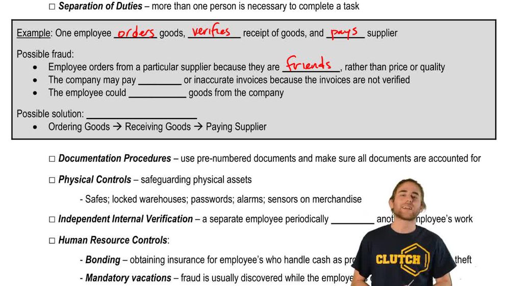 Principles of Control Activities