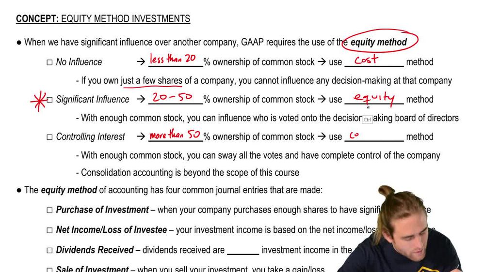 Significant Influence and the Equity Method