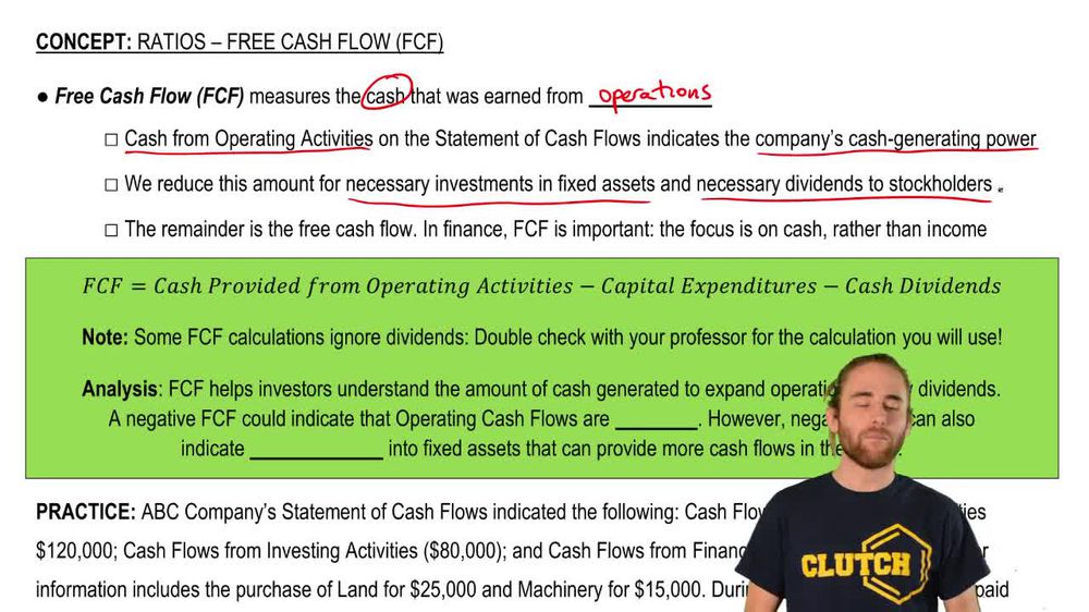 Ratios: Free Cash Flow