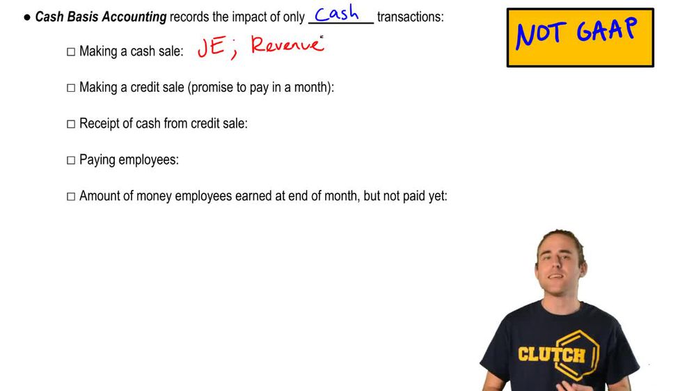 Cash Basis Accounting