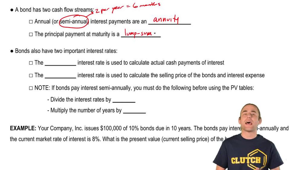 Time Value of Money Tables:Bonds Payable