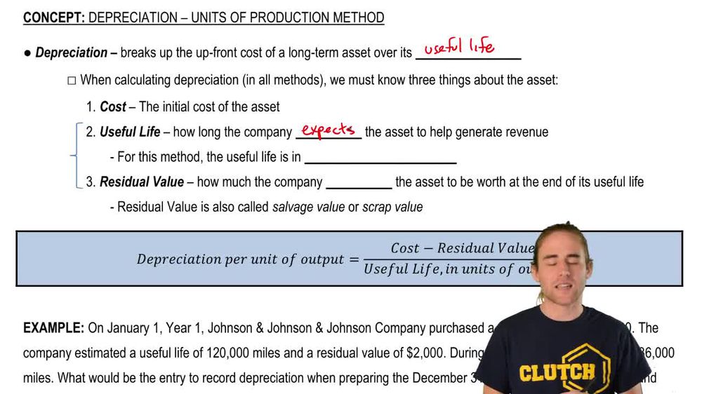 Units-of-Activity Depreciation