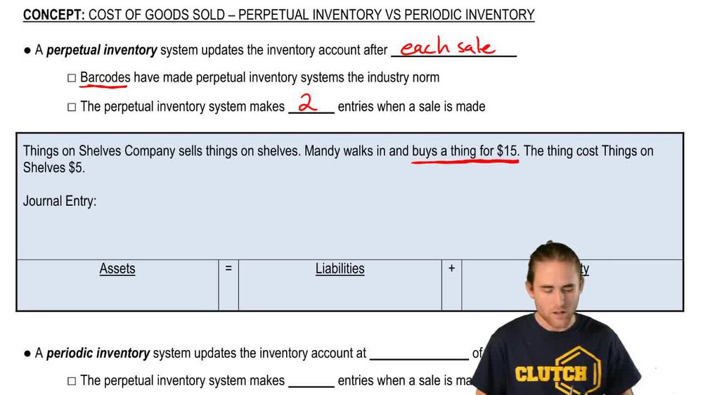 Cost of Goods Sold:Perpetual Inventory