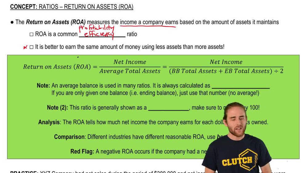 return on assets formula